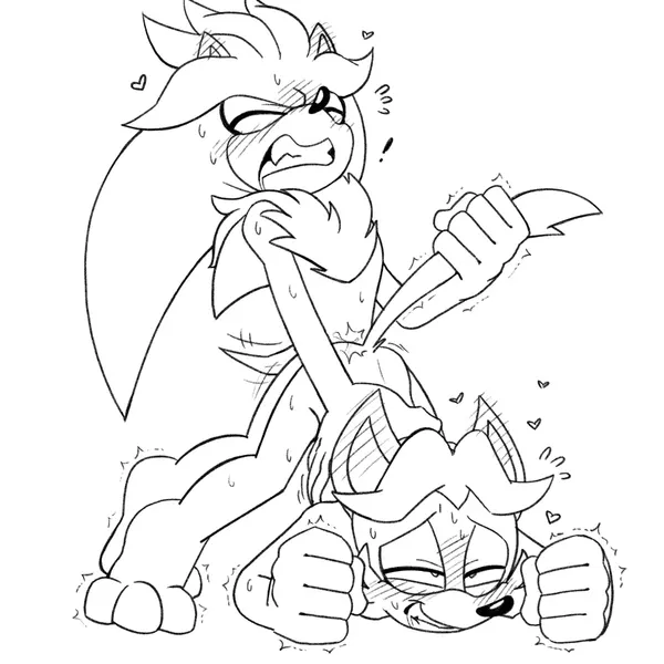 antoine d'coolette, silver the hedgehog (archie comics, sega) created by shenadical