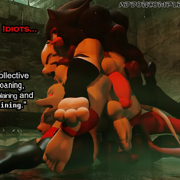 asriel dreemurr (god form), giygas, shadow the hedgehog (earthbound (series), nintendo) created by addoncomplete86