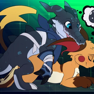 bandai namco, digimon created by meraence