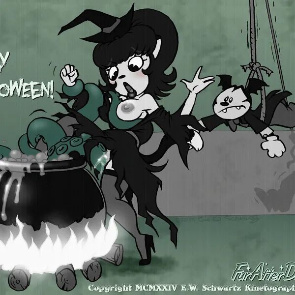 bingo (ews), kitty cooper (furafterdark, halloween) created by eric schwartz