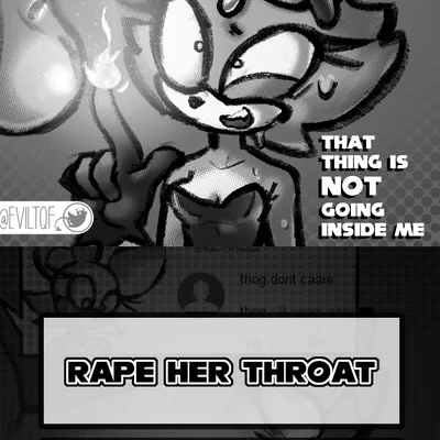 blaze the cat, rouge the bat (sega, sonic the hedgehog (series)) created by eviltqf