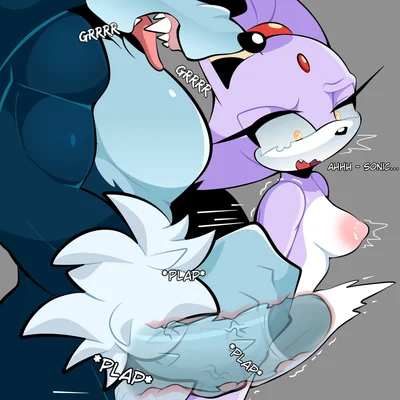 blaze the cat, sonic the hedgehog, sonic the werehog (sega, sonic the hedgehog (series)) created by ramshadow