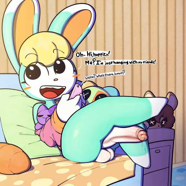 bob (animal crossing), sasha (animal crossing) (animal crossing, nintendo) created by rabblet
