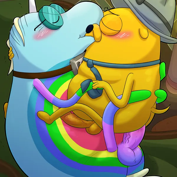 bob rainicorn, joshua the dog (adventure time, cartoon network) created by leothelionel