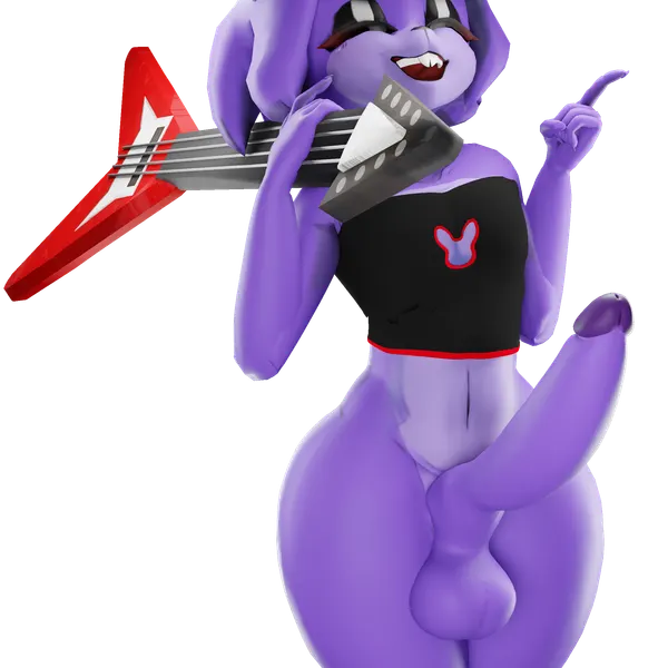 bonfie (cryptiacurves), bonnie (fnaf) (five nights at freddy's, fredina's nightclub) created by jordevoir (artist)