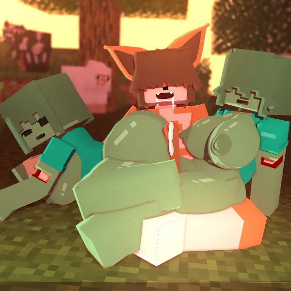 boobs (character) (microsoft, minecraft) created by coresvoid