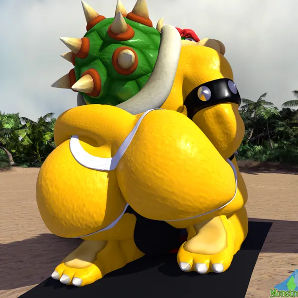 bowser (mario bros, nintendo) created by albalbalb