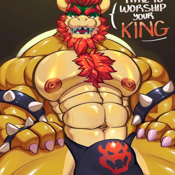 bowser (mario bros, nintendo) created by fur and jam