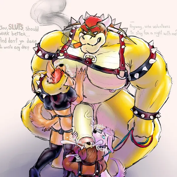 bowser (mario bros, nintendo) created by simonsbathtub