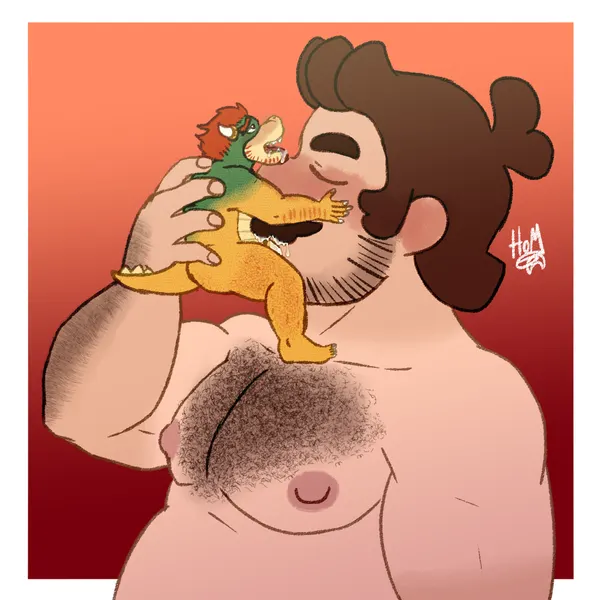 bowser, mario (mario bros, nintendo) created by dropsofmoonlight