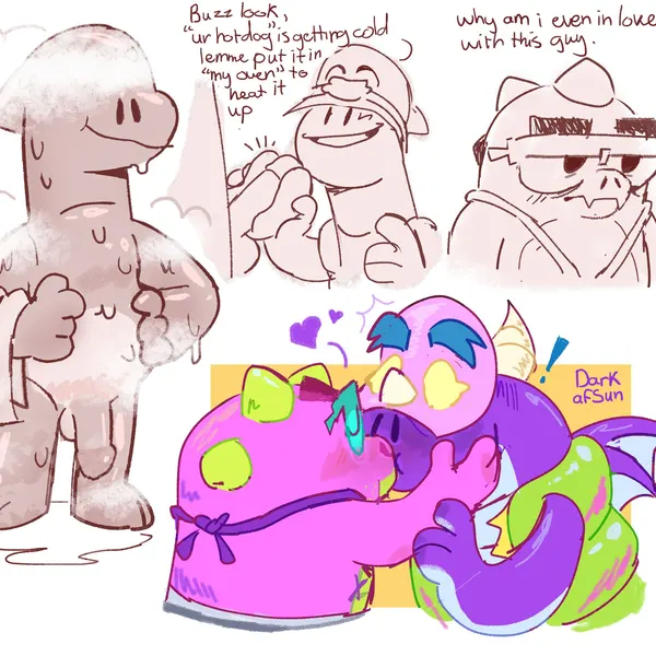 buzz (brawl stars), doug (brawl stars) (brawl stars, supercell (company)) created by darkafsun