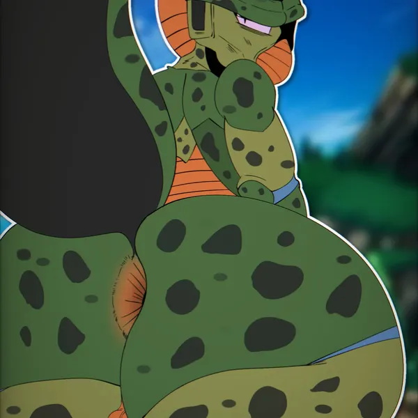 cell (dragon ball), imperfect cell (dragon ball) created by day74art