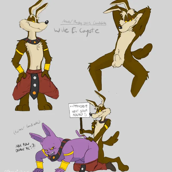 champa, wile e. coyote (dragon ball, dragon ball super) created by bunpicker