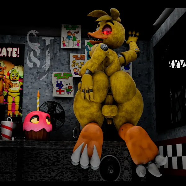 chica (fnaf), cupcake (fnaf) (five nights at freddy's, scottgames) created by impaer jaster