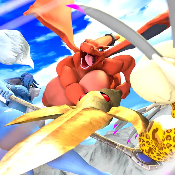 clawroline, krystal (star fox), warfare krystal (kirby (series), mythology) created by tigura