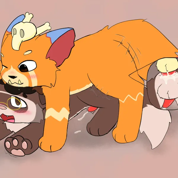 detective (ferret), gnar (lol) (league of legends, riot games) created by cookid