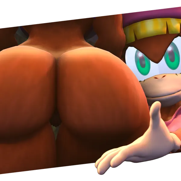 dixie kong, tiny kong (donkey kong (series), nintendo) created by ordinary pictures