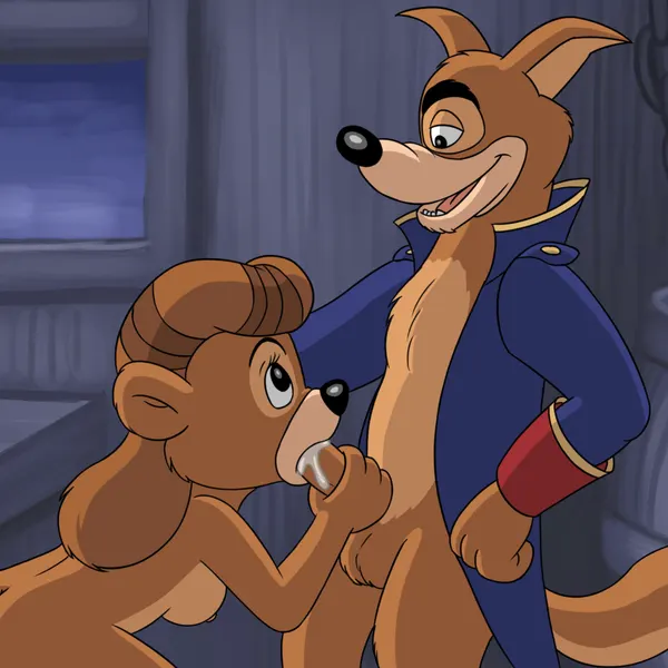 don karnage, rebecca cunningham (disney, talespin) created by omatic