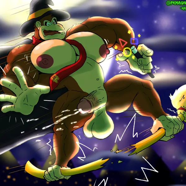 donkey kong (character) (donkey kong (series), halloween) created by santiagomt