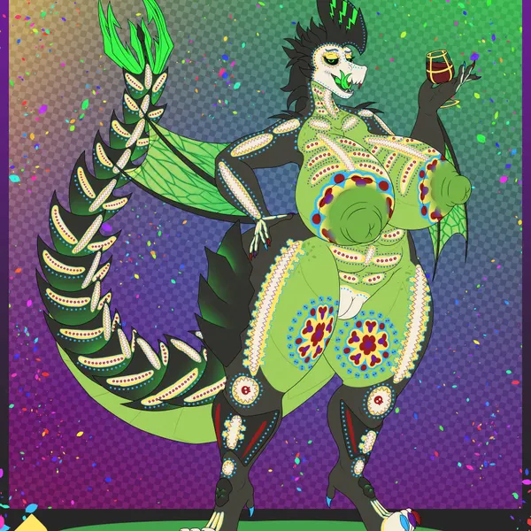 eliana (knockedoutdragon) (capcom, day of the dead) created by knockedoutdragon
