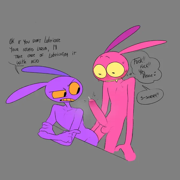 evil jax (tadc), jax (tadc) (glitch productions, the amazing digital circus) created by karnthud