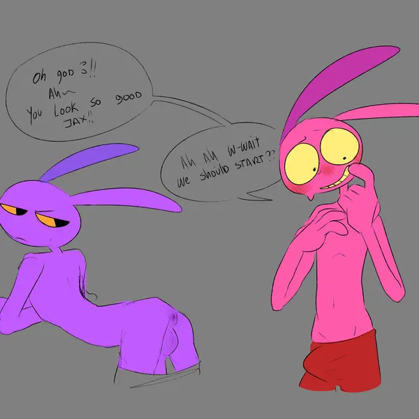 evil jax (tadc), jax (tadc) (glitch productions, the amazing digital circus) created by karnthud