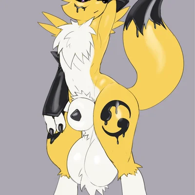 fan character (bandai namco, digimon) created by slimefur