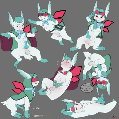 fan character, shrike (shaymin) (nintendo, pokemon) created by mr.smile