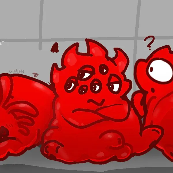 fatello, mr. jellicious, spiky jr (jelly band, jelly defense) created by nakeilyar