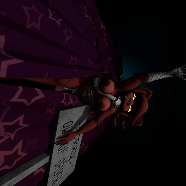 fexa (cryptiacurves), foxy (fnaf), mangle (fnaf) (five nights at freddy's, five nights at freddy's 2) created by electro esfera