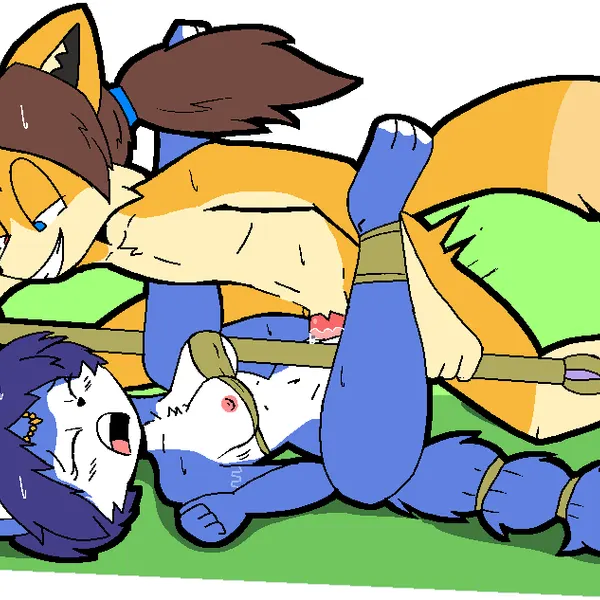 fireson (character), krystal (star fox) (nintendo, star fox) created by usagibun1