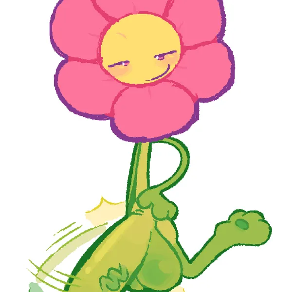 flower (bfdi) (battle for dream island, object shows) created by clockstops3am