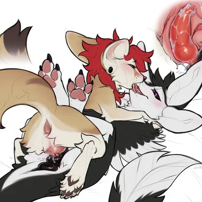 fyr (fenrir784), leyara (lostgoose) created by lostgoose