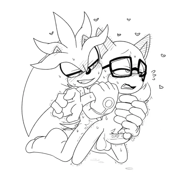 gadget the wolf, silver the hedgehog (sega, sonic the hedgehog (series)) created by shenadical