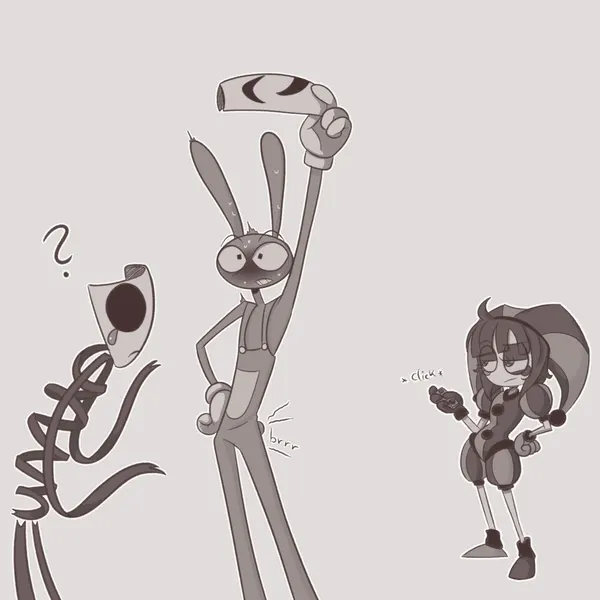 gangle (tadc), jax (tadc), pomni (tadc) (glitch productions, kinktober) created by screaming alice