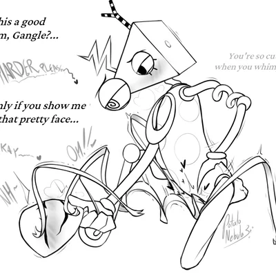 gangle (tadc), zooble (tadc) (glitch productions, the amazing digital circus) created by potatonebula