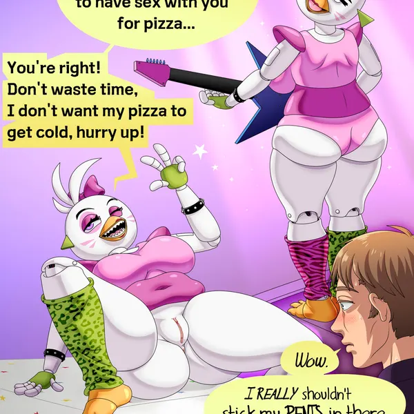 glamrock chica (five nights at freddy's, five nights at freddy's: security breach) created by artidemonboy