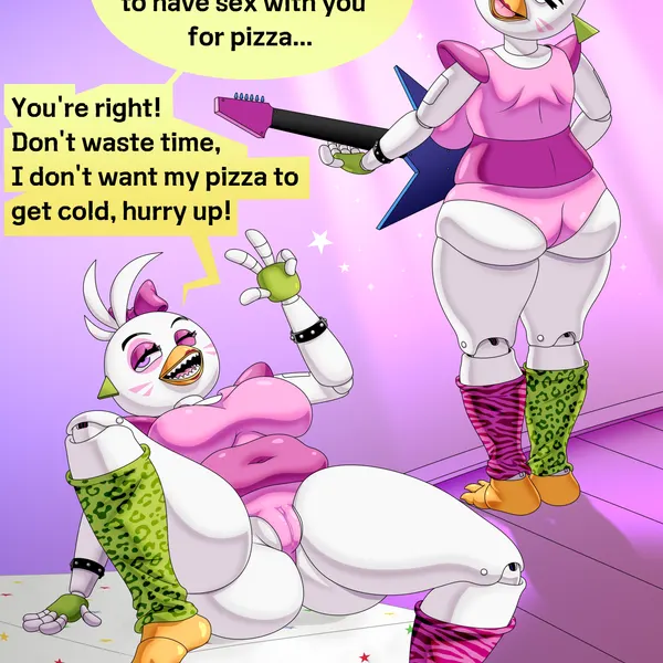 glamrock chica (five nights at freddy's, five nights at freddy's: security breach) created by artidemonboy