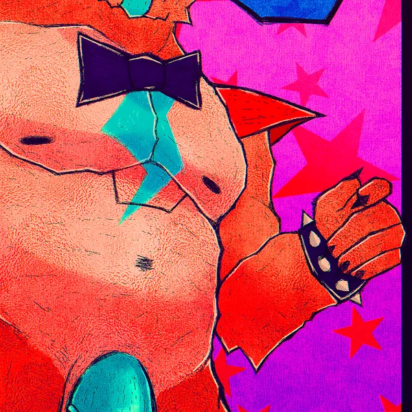 glamrock freddy (five nights at freddy's, five nights at freddy's: security breach) created by theanzelart