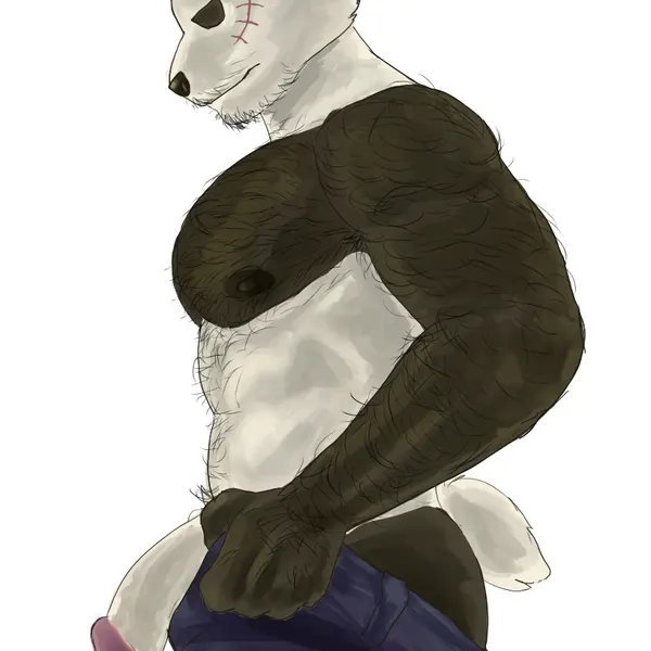 gouhin (beastars) (beastars, tight pants (meme)) created by cupcake2007