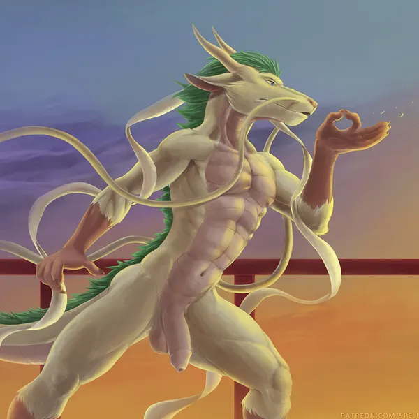 haku (spirited away) (asian mythology, east asian mythology) created by spelunker sal