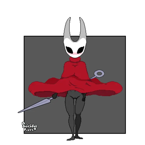 hornet (hollow knight) (hollow knight (franchise), team cherry) created by suicidalpixel