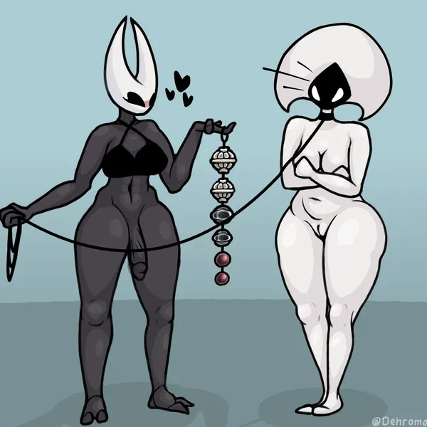 hornet (hollow knight), lace (hollow knight: silksong) (hollow knight: silksong, hollow knight (franchise)) created by dehromansfw