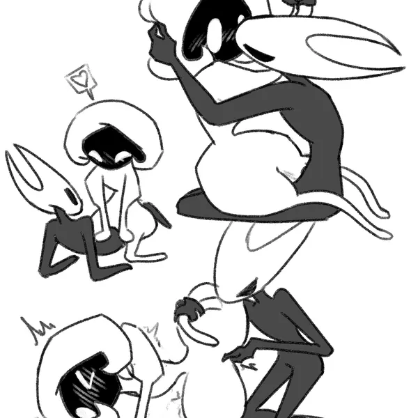 hornet (hollow knight), lace (hollow knight: silksong) (hollow knight: silksong, hollow knight (franchise)) created by objectfucker