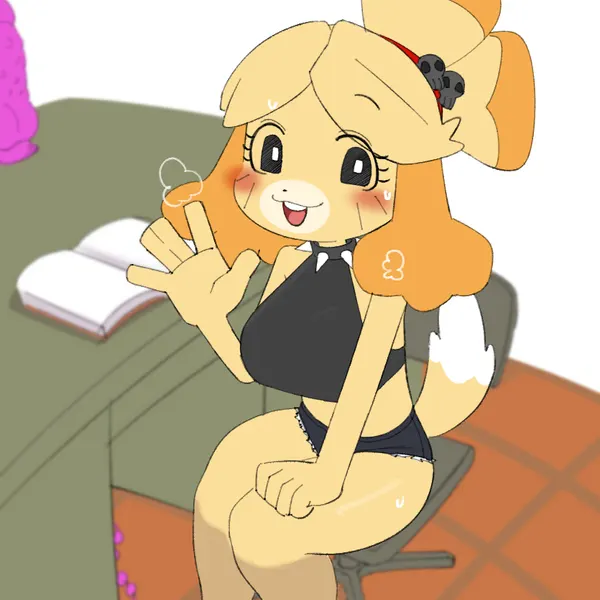 isabelle (animal crossing) (animal crossing, nintendo) created by q qringo