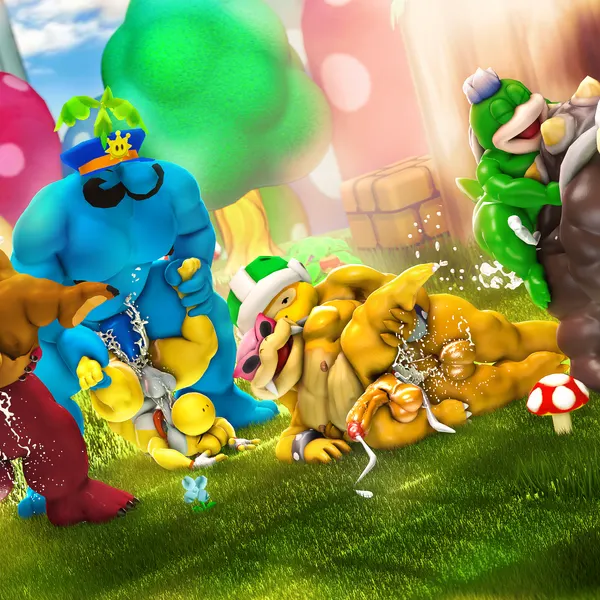 isle delfino police, koopaling, major burrows (mario bros, mythology) created by moonwulf