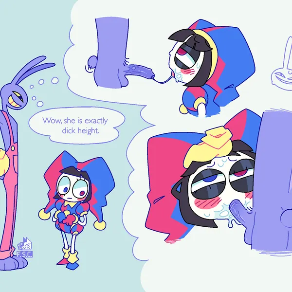 jax (tadc), pomni (tadc) (glitch productions, the amazing digital circus) created by fsc