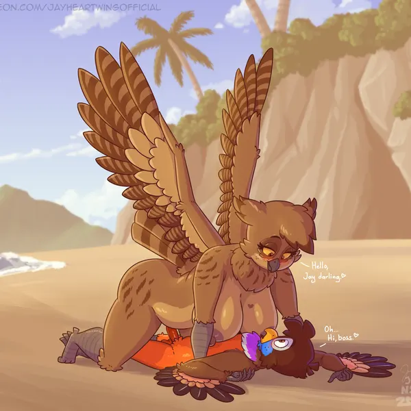 jay (sammfeatblueheart), olivia (sammfeatblueheart) (city feathers) created by jayheartwing