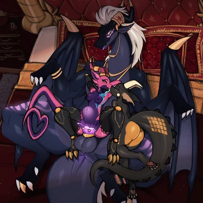 jyrova (infinium knight), kiz emberscale (dat otter), klank (spark.kobbo) (mythology) created by yanne