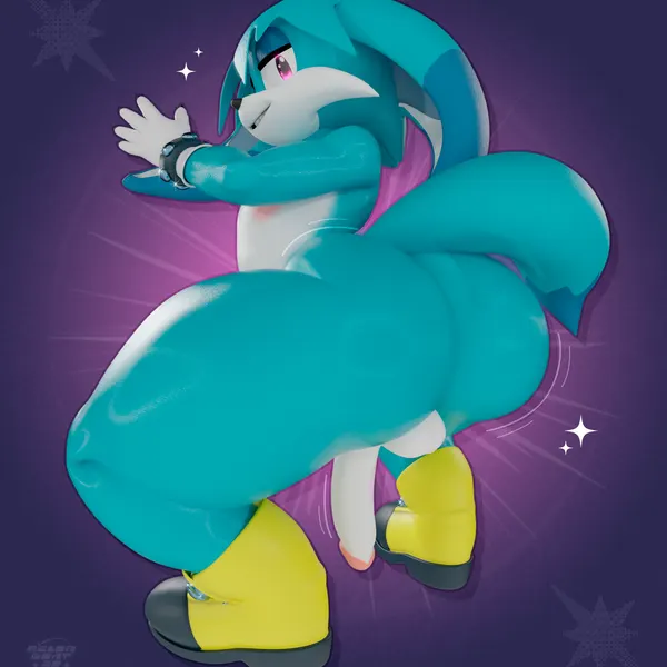 kitsunami the fennec (idw publishing, sega) created by melongoat3d